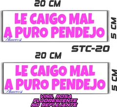 CALCOMANIAS REFLEJANTES LE CAIGO MAL en internet