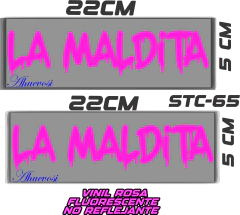 CALCOMANIAS REFLEJANTES LA MALDITA en internet
