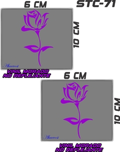 CALCOMANIAS REFLEJANTES ROSA AMOR - comprar en línea