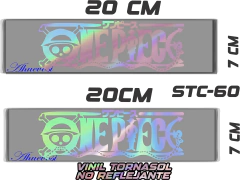 CALCOMANIAS REFLEJANTES ONE PIECE