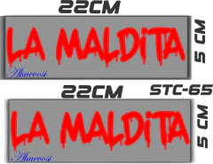 Imagen de CALCOMANIAS REFLEJANTES LA MALDITA