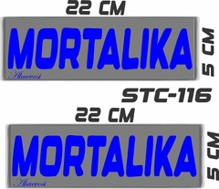 CALCOMANIAS REFLEJANTES MORTALIKA - tienda en línea