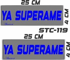 CALCOMANIAS REFLEJANTES YA SUPERAME - tienda en línea
