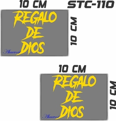 CALCOMANIAS REFLEJANTES REGALO DE DIOS - Ahuevosi