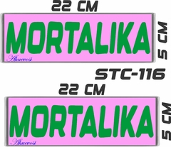CALCOMANIAS REFLEJANTES MORTALIKA en internet