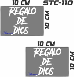 CALCOMANIAS REFLEJANTES REGALO DE DIOS