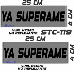 Imagen de CALCOMANIAS REFLEJANTES YA SUPERAME