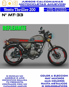 KIT REFLECTIVOS Vento Thriller 200 - Ahuevosi