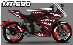 Vort-x 300 r Racing CALCOMANIAS Vortex tiburon