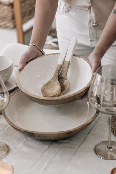 SET CUCHARA Y TENEDOR P/ ENSALADA SAHA - Feelings Aromas