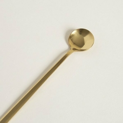 SET DE 2 CUCHARAS DE ACERO DORADO