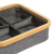 CESTO ORGANIZADOR GRIS BAMBOO X4 DIVISIONES - comprar online