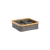 CESTO ORGANIZADOR GRIS BAMBOO X4 DIVISIONES