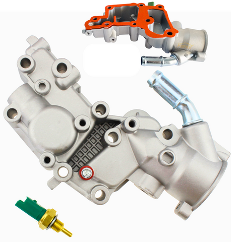 Carcaça Válvula Termostática Peugeot 206 207 C3 Alumínio
