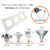 Spot Quadrado Recuado de Embutir Triplo Ar111 ou Par30 - comprar online