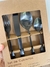 Set de cubiertos x16 piezas negro - comprar online