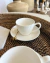 Set x6 de tazas de té cerámica blanca con plato - comprar online