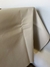 Mantel impermeable de ecocuero liso beige
