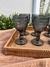 Copas de agua vidrio labrado gris x6 - comprar online
