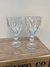 Copas de vidrio labradas transparente brilloso x6