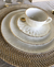 Set de taza de té Monterey con plato 200ml por seis unidades