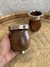 Mate algarrobo con triple alpaca liso - comprar online