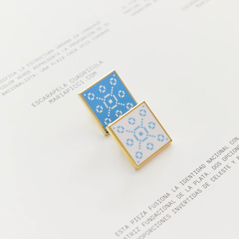 PIN ESCARAPELA CUADRICULA - SET x 2 - comprar online
