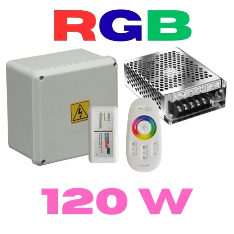 GABINETE LUCES RGB+BLANCO 120W
