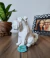 Schnauzer Sentado Estátua Geométrica Decorativa 3D - Vieco 3D