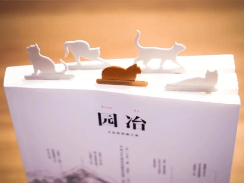 Marcador de Páginas Criativo | Para Amantes De Livros | Kit 5 Gatinhos