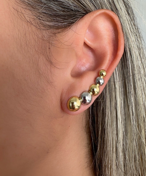 Brinco Ear Cuff mix de banhos