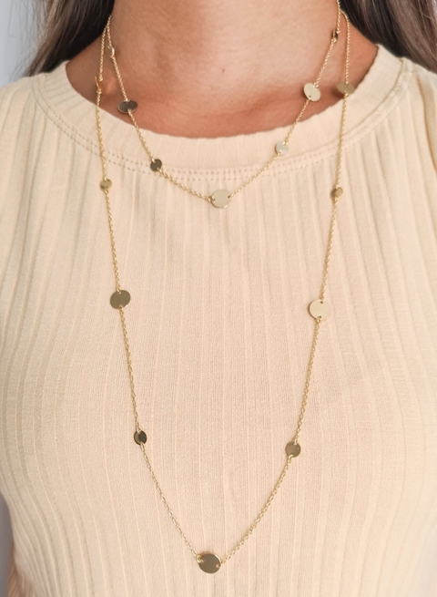 CHOKER DE MEDALHAS - BANHO OURO