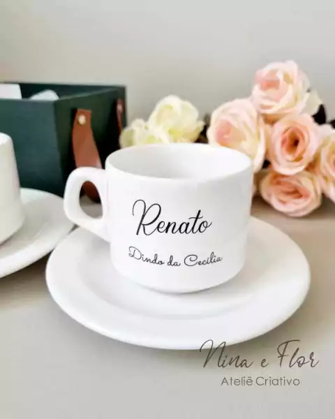 xícara com Pires Personalizada