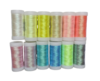 12 hilos metalizados - glow in the dark