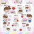 Etiqueta Escolar Kit 2 Menina - comprar online