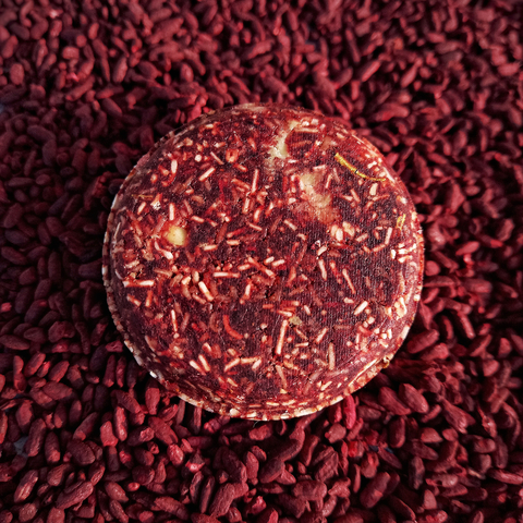 YAO - Shampoo de Arroz Vermelho Fermentado com Pedacinhos Hidratantes, Chá Verde, Pantenol, Hibisco, Curcuma + 11 ativos!