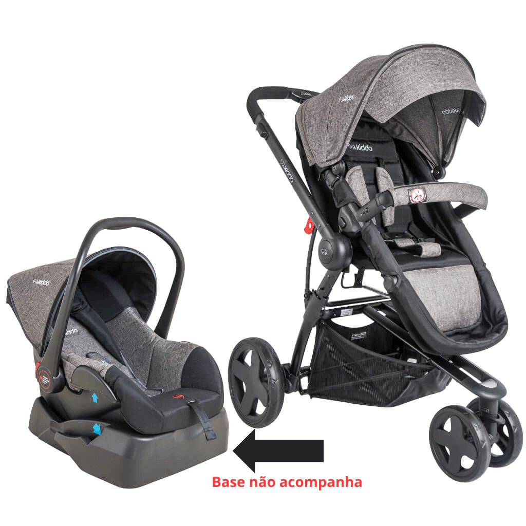 Carrinho Bebe Moises Kiddo Compass III com Bebê conforto