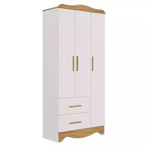 Guarda Roupa Infantil Moveis Peroba Clara Provençal Ls MDF Bebellys