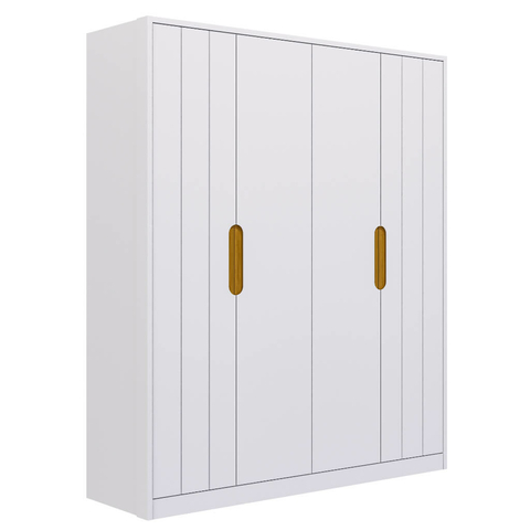Guarda Roupa Infantil Permobili Caramelo 04 portas MDF