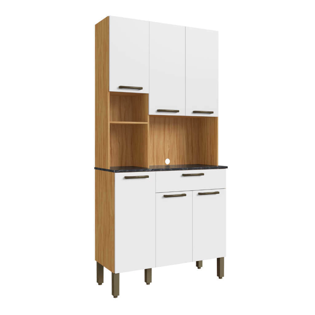 Kit Cozinha Compacta Ronipa Pinot 06 portas MDF