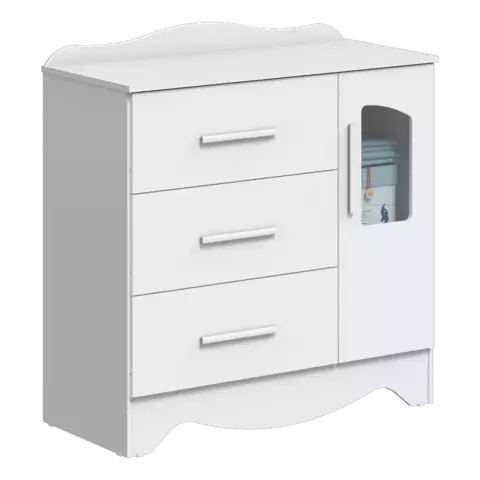 Cômoda Infantil Moveis Peroba Lisi MDF