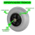 Roda Pneu Dianteiro 200x50 Maciça Aro 8 Cadeira De Rodas - Rocket Ortopédicos