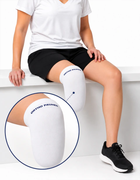 Meia Plus Revestida Com Gel Para Amputado Transtibial
