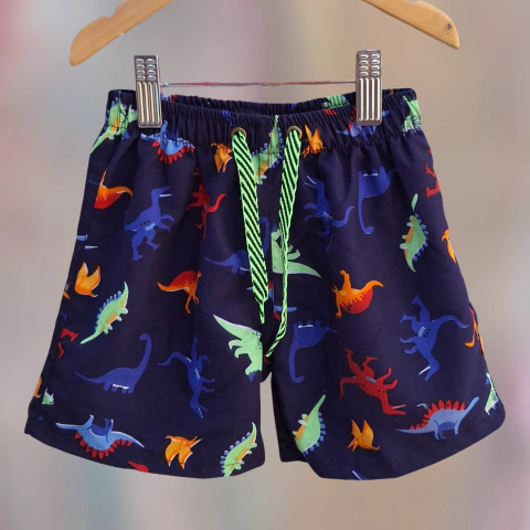 MALLA BEBE DINOS AZUL - comprar online