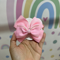 Laço Duplo Rosa bebê