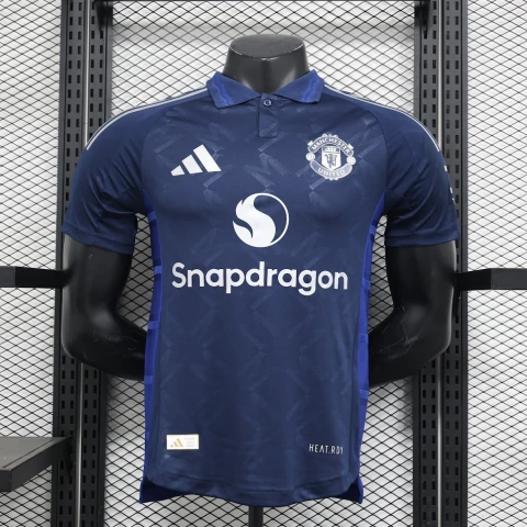 Camisa Manchester United Away II 24/25 Jogador Masculina - Azul
