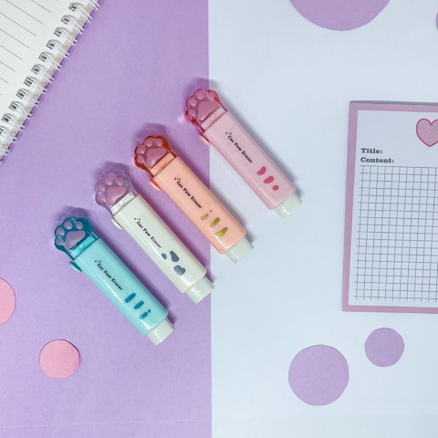 Borracha retrátil pata de gato