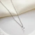 Colar Pedra Zircônia Gota Em Aço Inoxidável Garantia Eterna