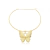 Conjunto Borboleta Folheado a Ouro 18k