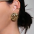 Brinco de Chapa redondo martelado Folheado a ouro 18k - comprar online